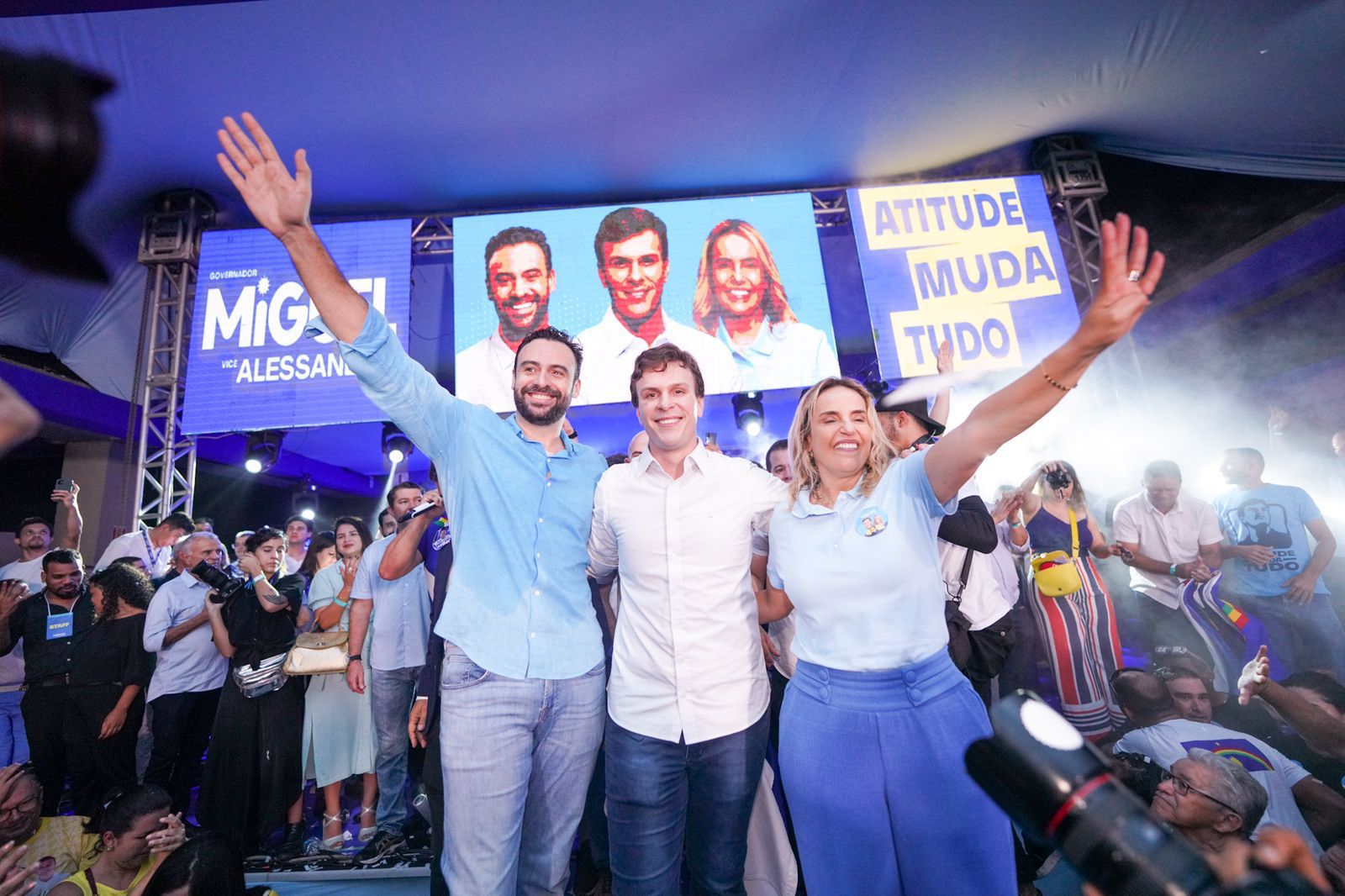 Agenda 44: Miguel participa de sabatina e inaugura comitê de campanha