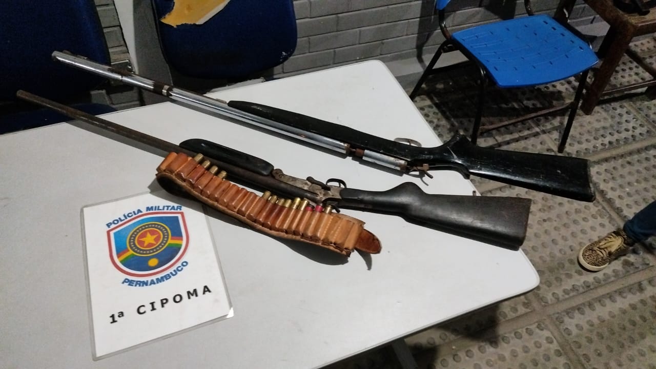 Em Agrestina Polícia Militar retira armas de fogo de circulação