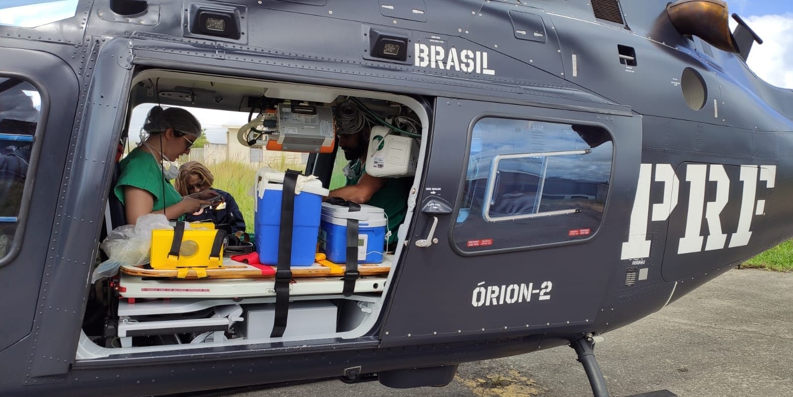 Coração para transplante é transportado de helicóptero de Caruaru até Recife