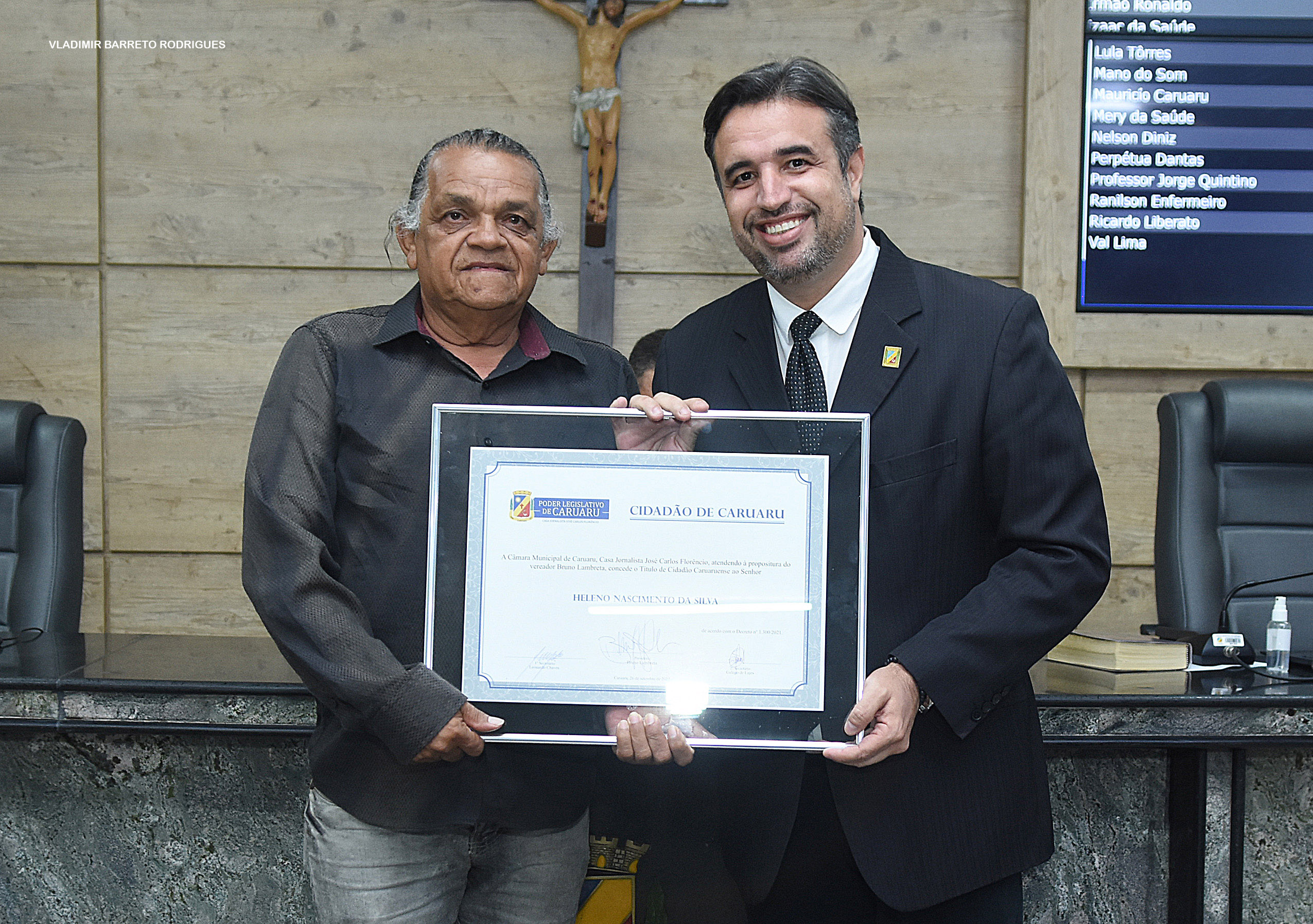 Conhecido por trabalhos sociais na área do esporte, “Pastor” recebe Título de Cidadania de Caruaru