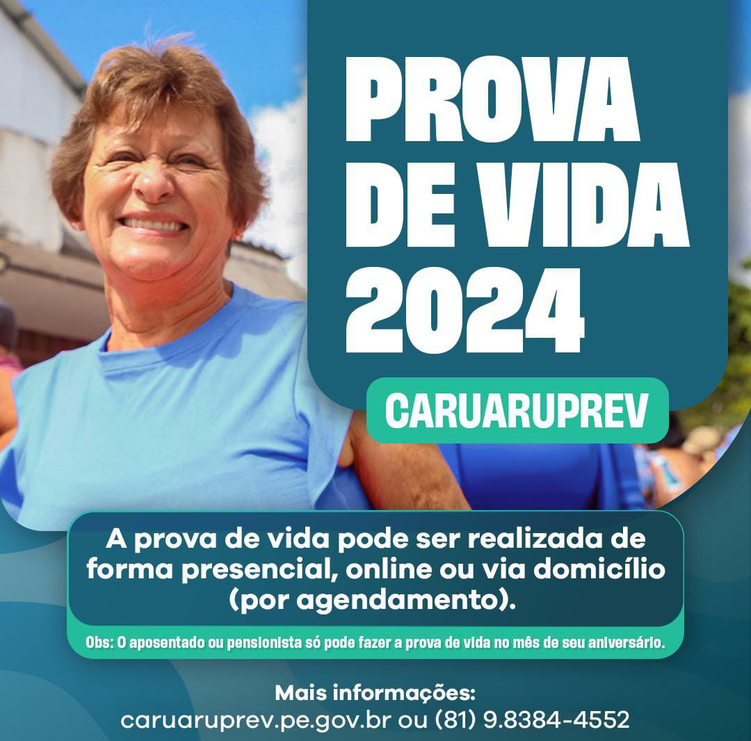 Aposentados e pensionistas do CaruaruPrev já podem fazer prova de vida para o ano de 2024