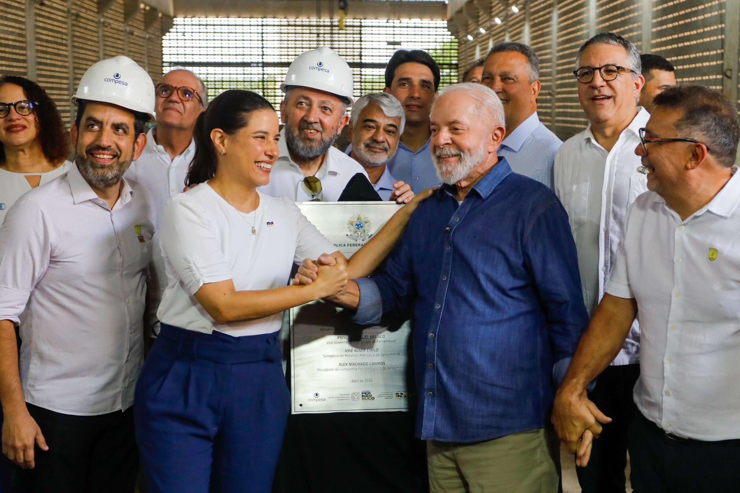 Estação elevatória da Adutora do Agreste é inaugurada pela governadora Raquel Lyra e pelo presidente Lula, beneficiando 615 mil pessoas