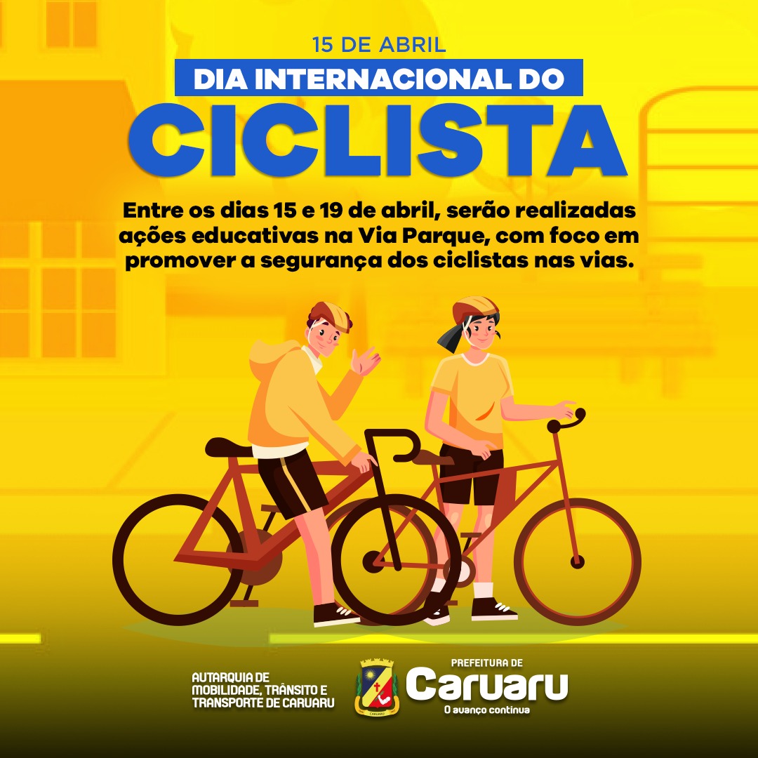 AMTTC promove ações educativas em celebração ao Dia Internacional do Ciclista