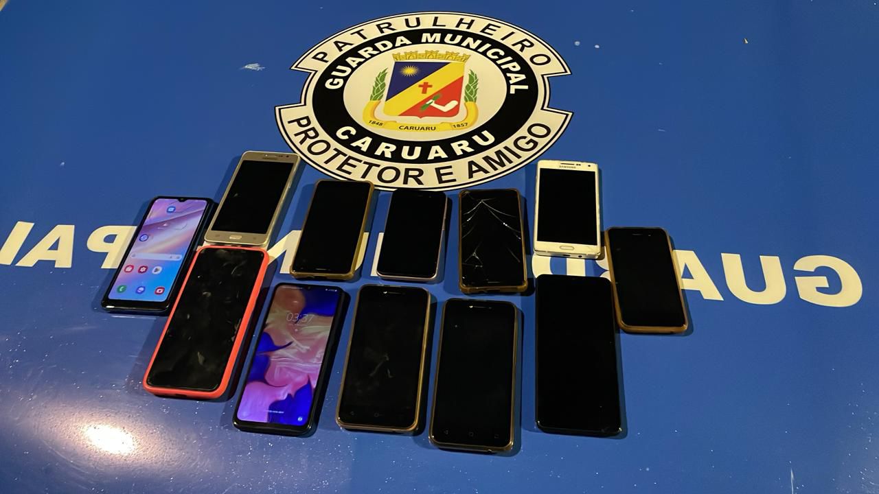 GM conduz à Delegacia homem suspeito de furtar 12 celulares