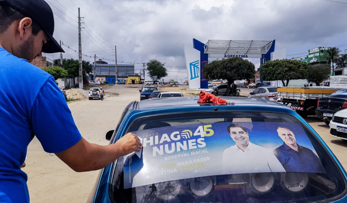 Adesivaço de Thiago Nunes Mobiliza Sábado em Agrestina