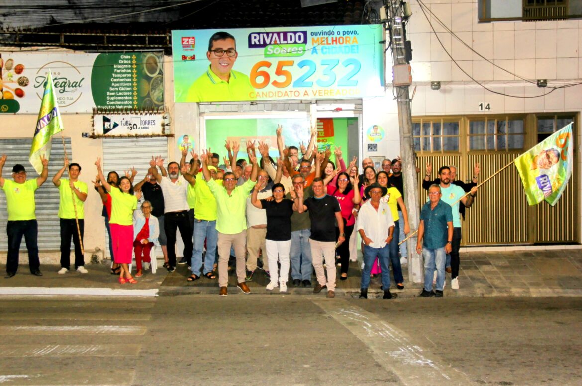 Candidato Rivaldo Soares inaugura comitê de campanha em Caruaru