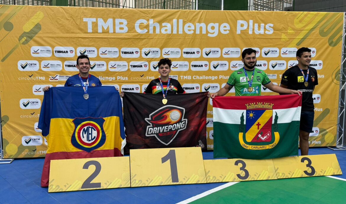 Drivepong vence o Campeonato Nacional de Tênis de Mesa TMB CHALLENGE PLUS em Caruaru