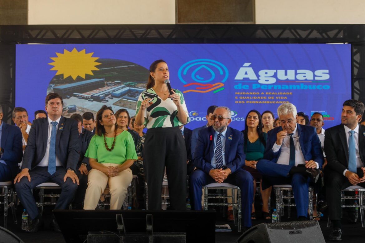 Águas de Pernambuco: governadora Raquel Lyra anuncia mais de R$ 6 bilhões em investimentos nas áreas de segurança hídrica e saneamento básico