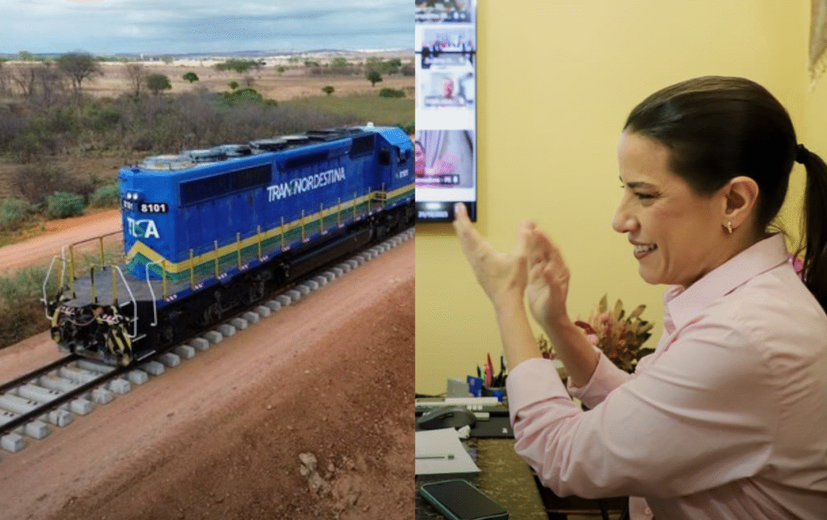 Raquel Lyra celebra lançamento do edital da Transnordestina com investimento de R$ 415 milhões