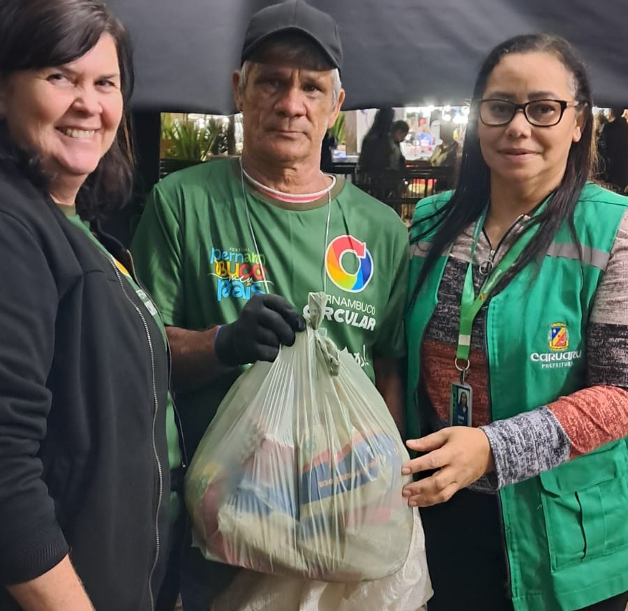 Quase uma tonelada de alimentos arrecadados e 500kg de resíduos recicláveis – balanço de projetos mostram resultados em Caruaru