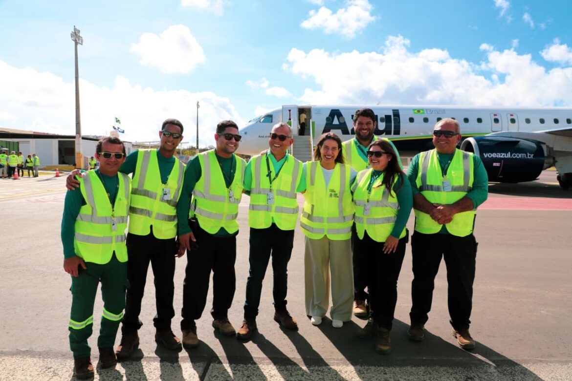 Governadora Raquel Lyra chega a Fernando de Noronha e inaugura pistas de taxiamento e pátio de aeronaves do Aeroporto Governador Carlos Wilson