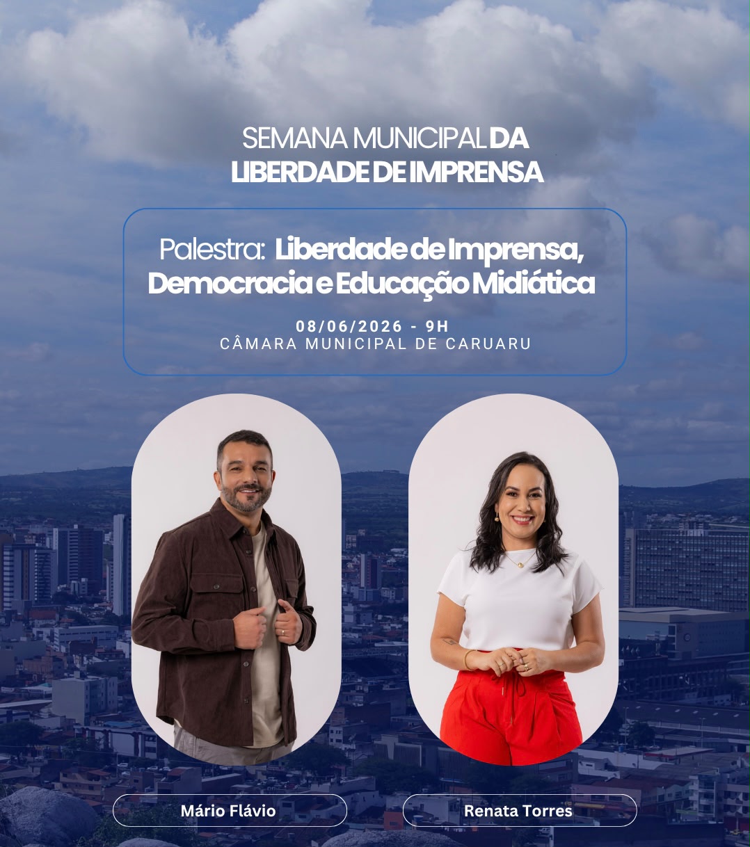 Vereador Silvio Nascimento promove palestra sobre liberdade de imprensa e educação midiática