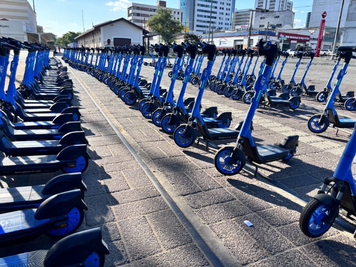 Patinetes elétricos já substituíram mais de 8 mil deslocamentos de carro em duas semanas em Caruaru